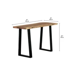Console Table Brown/Black