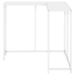 Monarch Console table - l-shaped / corner / metal frame - 36"l - - White Hot
