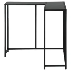Monarch Console table - l-shaped / corner / metal frame - 36"l - - Black Outlet