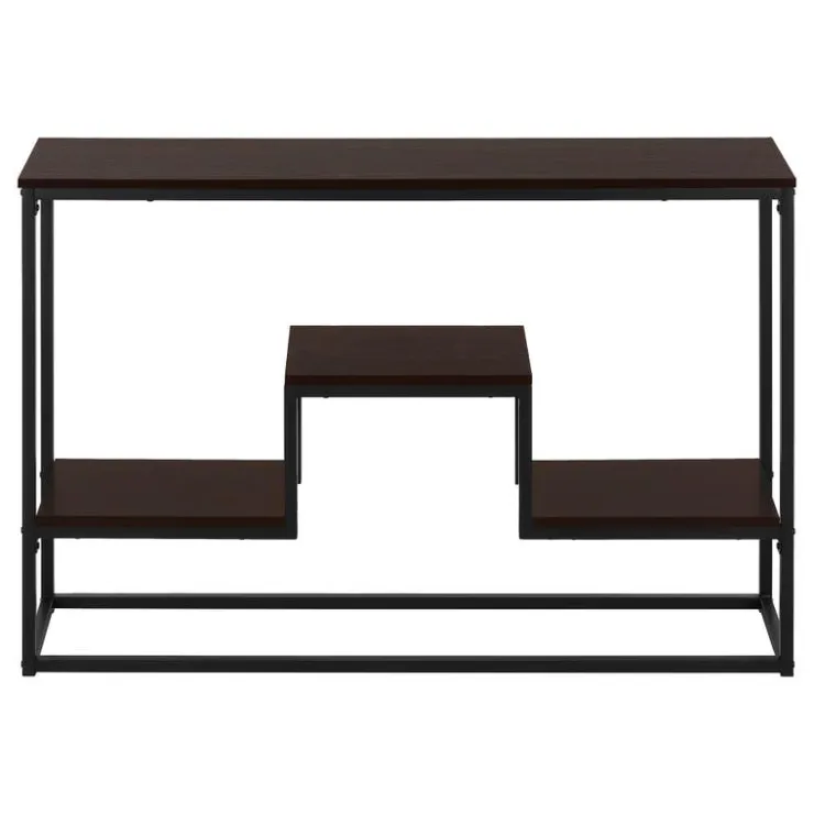 Monarch Console table - multi-tier / 3 shelves / rectangular - 48"l - / blac - Espresso Best