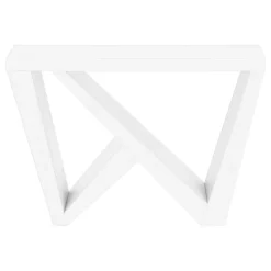 Monarch Console table - thick panel / asymmetrical base - 48"l - - White Discount