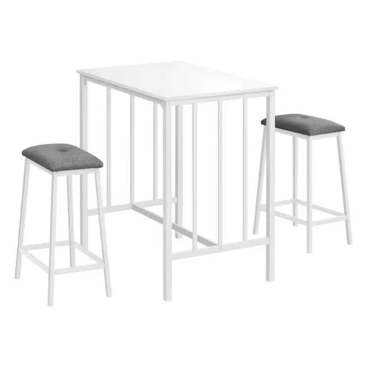 Monarch Counter height table with 2 stools White Clearance