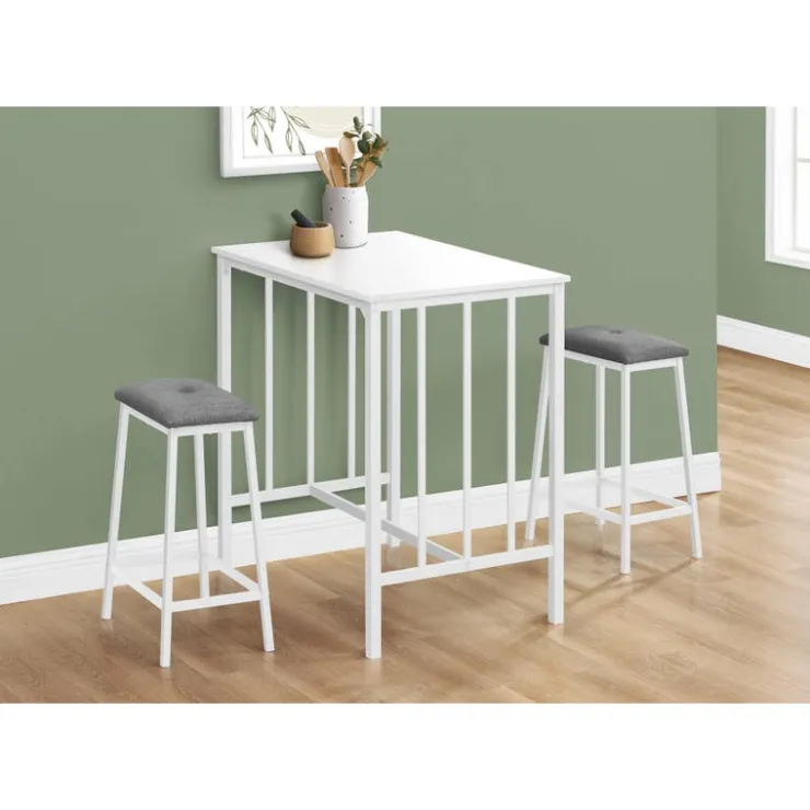 Monarch Counter height table with 2 stools White Clearance