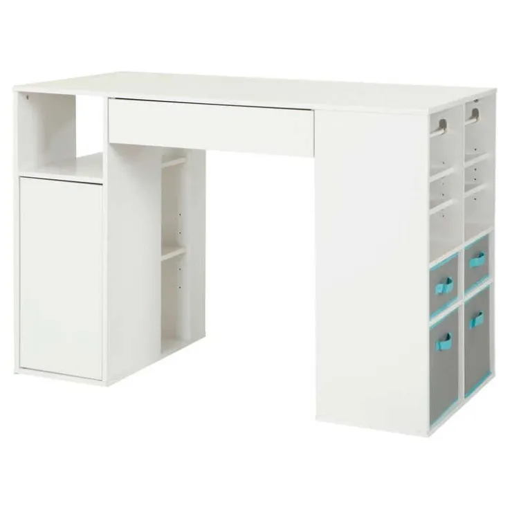 Meubles South Shore Counter-Height Craft Table With Storage - South Shore PURE WHITE Sale