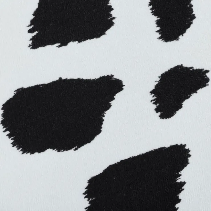Cow-Shaped Kids Pouf – 25.6" x 14.2" x 14.6" Black and white Discount