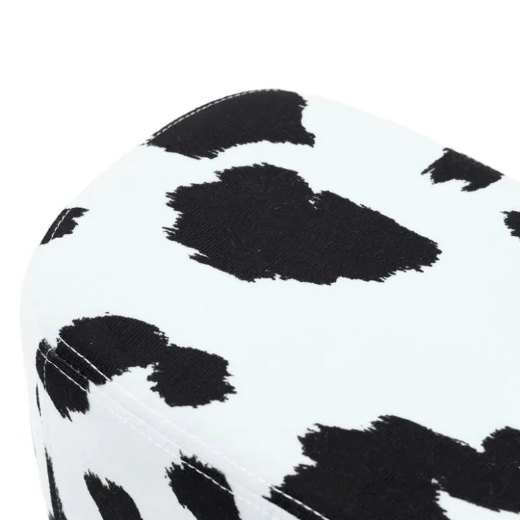 Cow-Shaped Kids Pouf – 17.7" x 9.1" x 10.6" Black and white Clearance