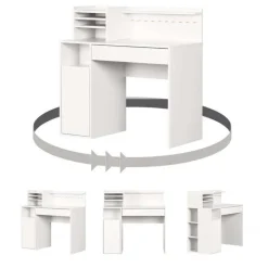 Meubles South Shore Craft Table With Hutch - South Shore Pure White Hot
