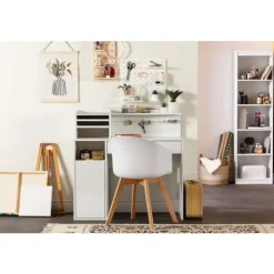 Meubles South Shore Craft Table With Hutch - South Shore Pure White Hot