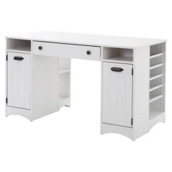 Meubles South Shore Craft Table with Storage - South Shore PURE WHITE Clearance