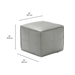 Cube Pouf - GREY Clearance