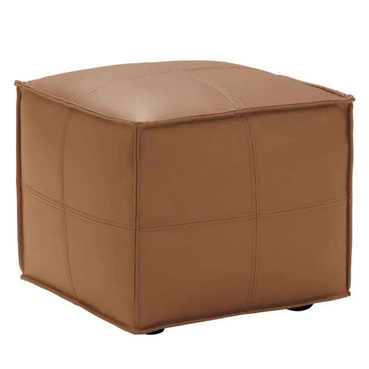 Cube Pouf - TAN New