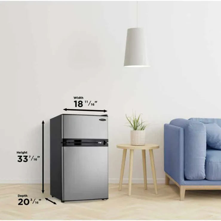 Danby 3.1 cu ft Compact Refrigerator Compact - DCR031B1BSLDD Stainless Best