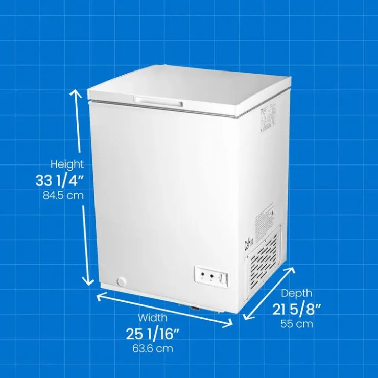 Danby 5.3 Cu Ft Freezer , Honrizontal, 26.5" - DCF050A6WM White New
