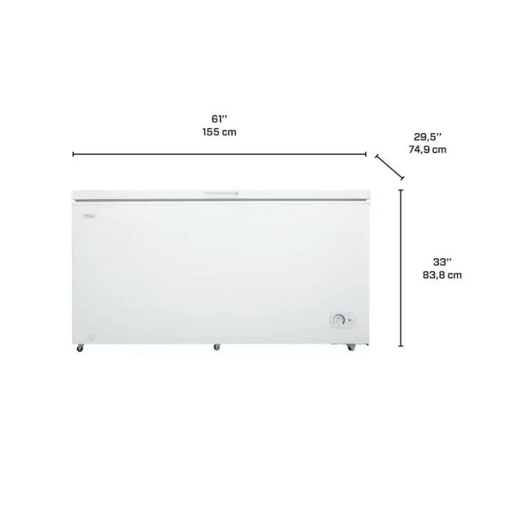 Danby 14,5 Cu Ft Freezer , Honrizontal, 61" - DCF145A3WDB White Online