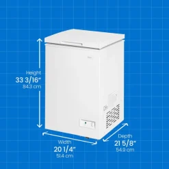 Danby 3,5 Cu Ft Freezer , Honrizontal, 20.25