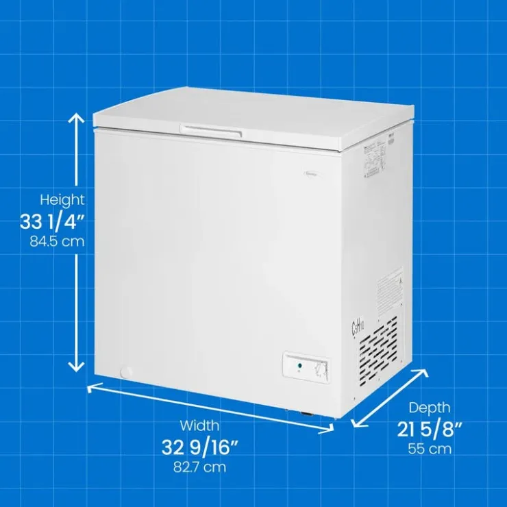 Danby 7 cu ft Freezer , Honrizontal, 35" - DCF070A6WM White Hot