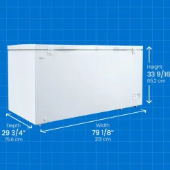 Danby 21 Cu Ft Freezer , Honrizontal, 80" - DCFM210A1WDB White Discount