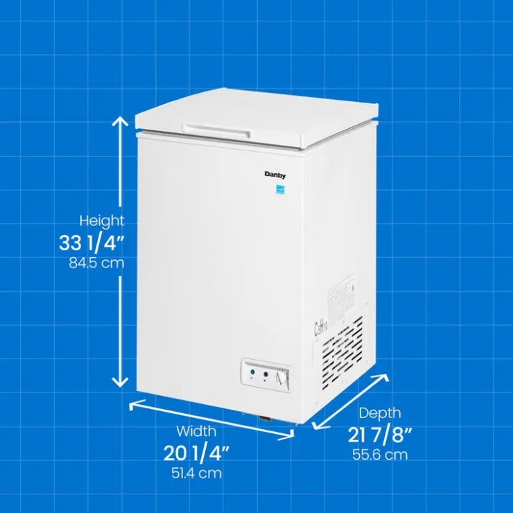 Danby 3,5 Cu Ft Freezer , Honrizontal, 20.25" - DCF035A5WDB White Best