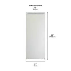 Danby 8,5 Cu Ft Freezer , Vertical, 24" - DUFM085A4WDD White Best