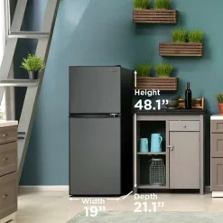 Danby 4,7 Cu Ft Refrigeraotor Compact - DCR047A1BBSL Black Stainless Best
