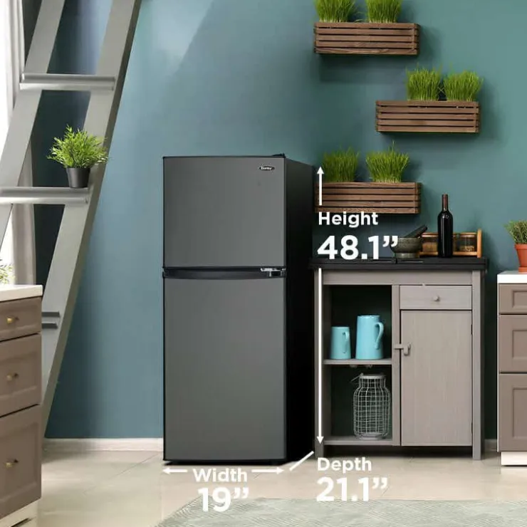 Danby 4,7 Cu Ft Refrigeraotor Compact - DCR047A1BBSL Black Stainless Best