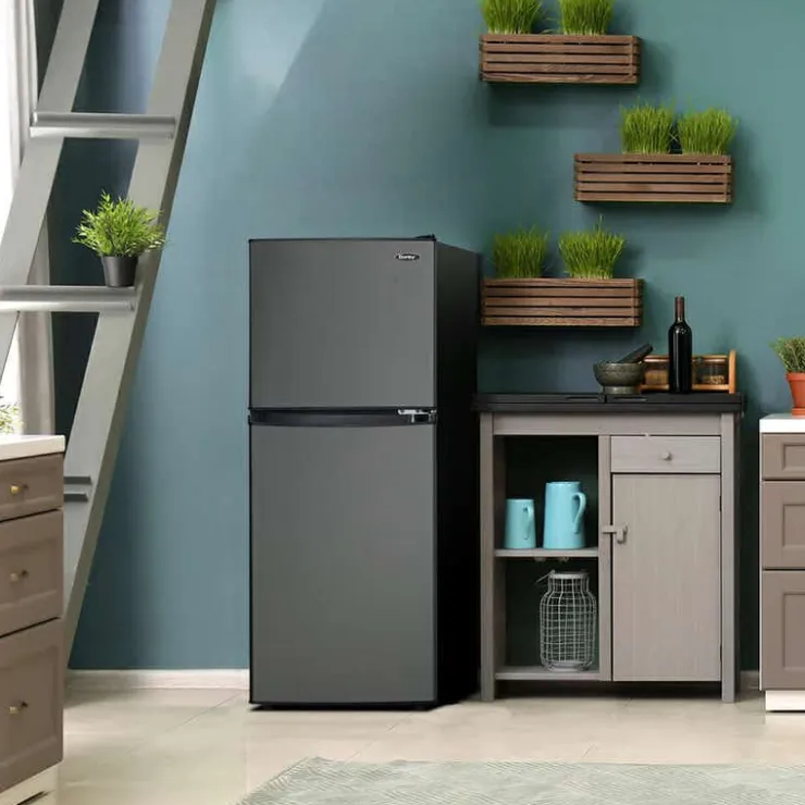 Danby 4,7 Cu Ft Refrigeraotor Compact - DCR047A1BBSL Black Stainless Best