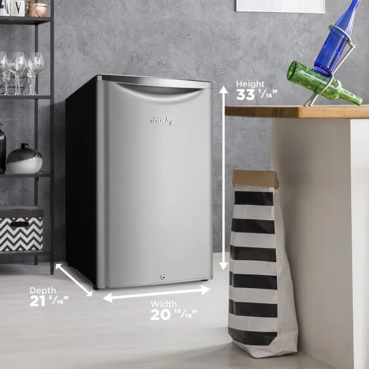 Danby 4,4 Cu Ft Refrigerator Compact - DAR044A6DDB Stainless New
