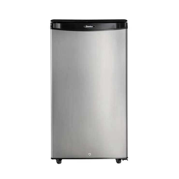 Danby 3,3 Cu Ft Refrigerator Compact - DAR033A1BSLD Stainless Clearance