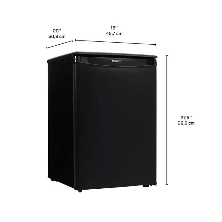 Danby 2,6 Cu Ft Refrigerator Compact - DAR026A1BDD Black New