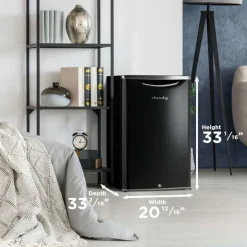 Danby 4,3 Cu Ft Refrigerator Compact - DAR044A6MDB Black Clearance