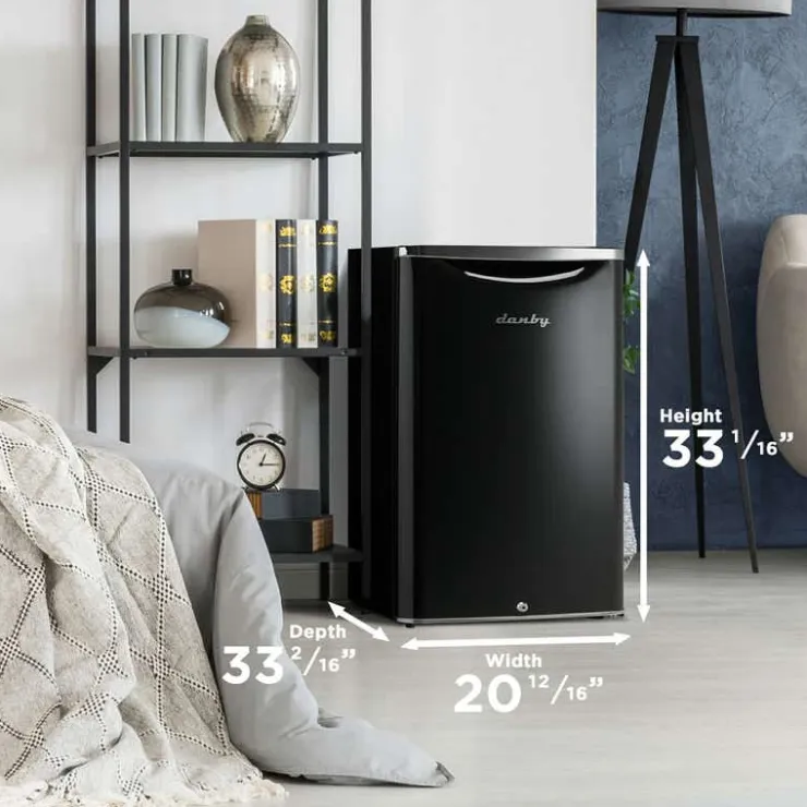 Danby 4,3 Cu Ft Refrigerator Compact - DAR044A6MDB Black Clearance