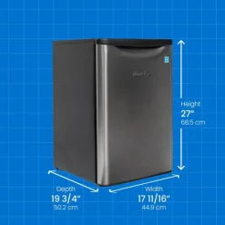 Danby 2,6 Cu Ft Refrigerator Compact - DAR026A2BSLD Stainless Best