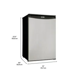 Danby 4,4 Cu Ft Refrigerator Compact - DAR044A4BSLD Stainless Clearance