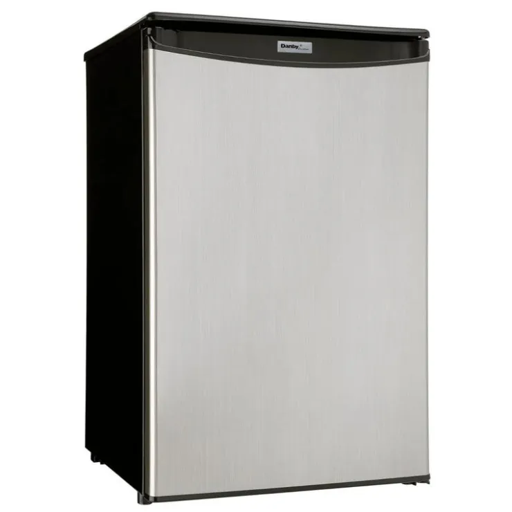 Danby 4,4 Cu Ft Refrigerator Compact - DAR044A4BSLD Stainless Clearance