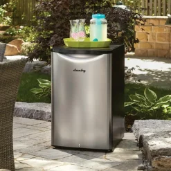 Danby 4,4 Cu Ft Refrigerator Compact - DAR044A6BSLD Stainless Best