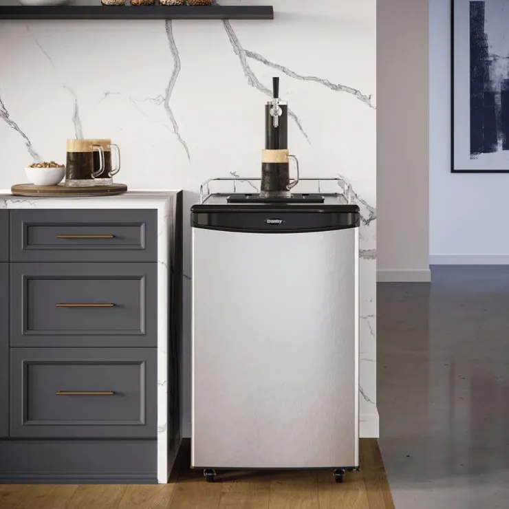Danby 5.4 cu. ft. Single Tap Keg Cooler 21" - DKC054A1BSLD Stainless New