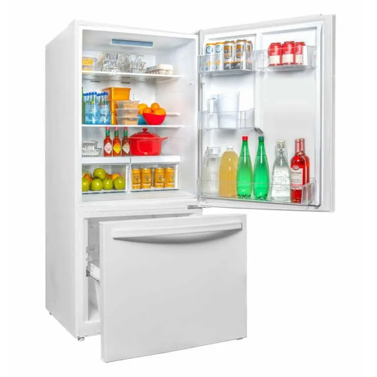 Danby 30 In 18.7 Cu ft Refrigerator Bottom Freezer - DBM187E1WDB White Clearance