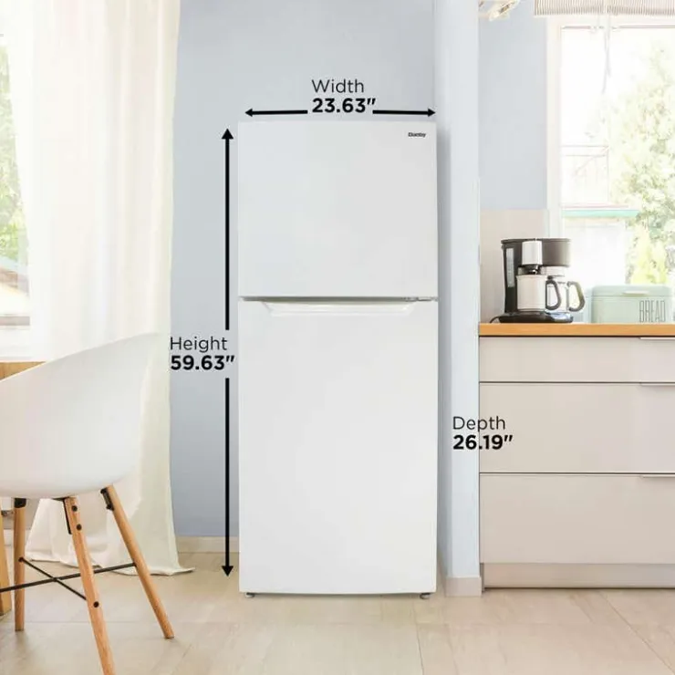 Danby 24 In 10,1 Cu Ft Refrigerator Top Freezer - DFF101B2WDB White Outlet