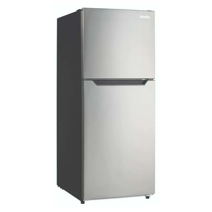 Danby 24 In 10,1 Cu Ft Refrigerator Top Freezer - DFF101B1BSLDB Stainless New