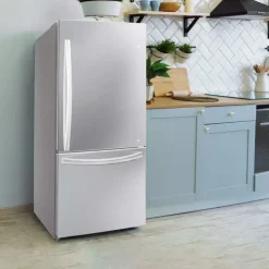 Danby 31 In 18.7 Cu ft Refrigerator Bottom Freezer - DBM187E1SSDB Stainless Best