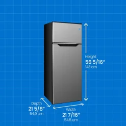 Danby 22 in 7,4 Cu ft Refrigerator Top Freezer - DPF074B2BSLD Stainless Discount