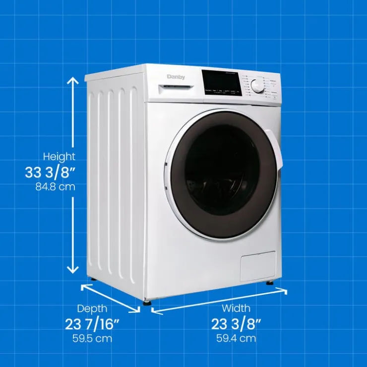 Danby 2 in 1 dryer washer, , 23", Front-Load - DWM120WDB-3 White New