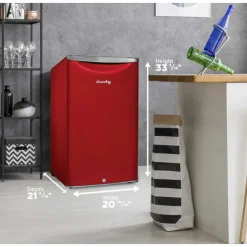 Danby 21 In 4,4 pi3 Refrigerator Compact - DAR044A6LDB Red Discount