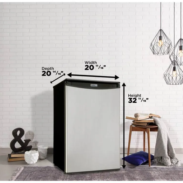 Danby 21 In 4,4 pi3 Refrigerator Compact - DAR044A4BSSDD Stainless Discount