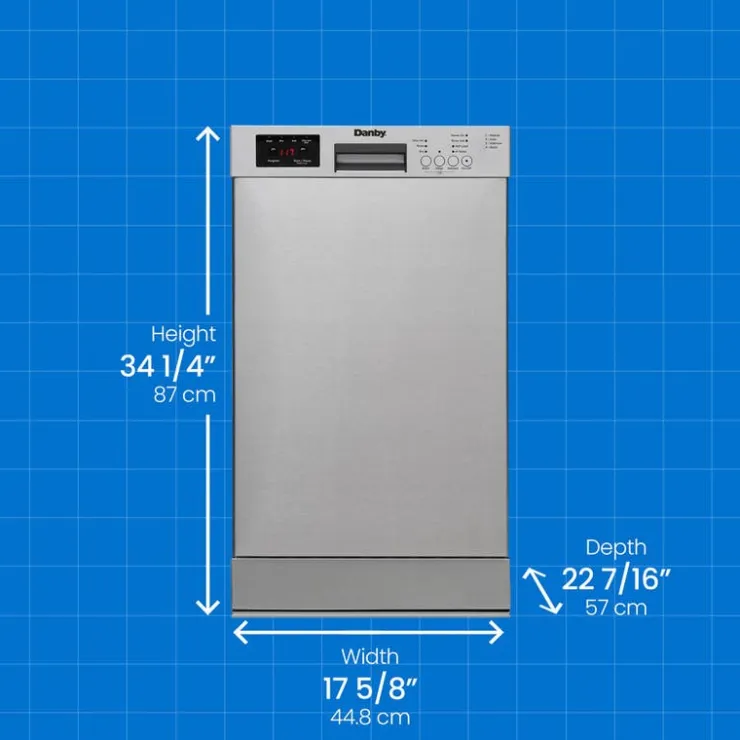Danby Dishwasher Built-In 18" 51dB - DDW18D1ESS Stainless Outlet