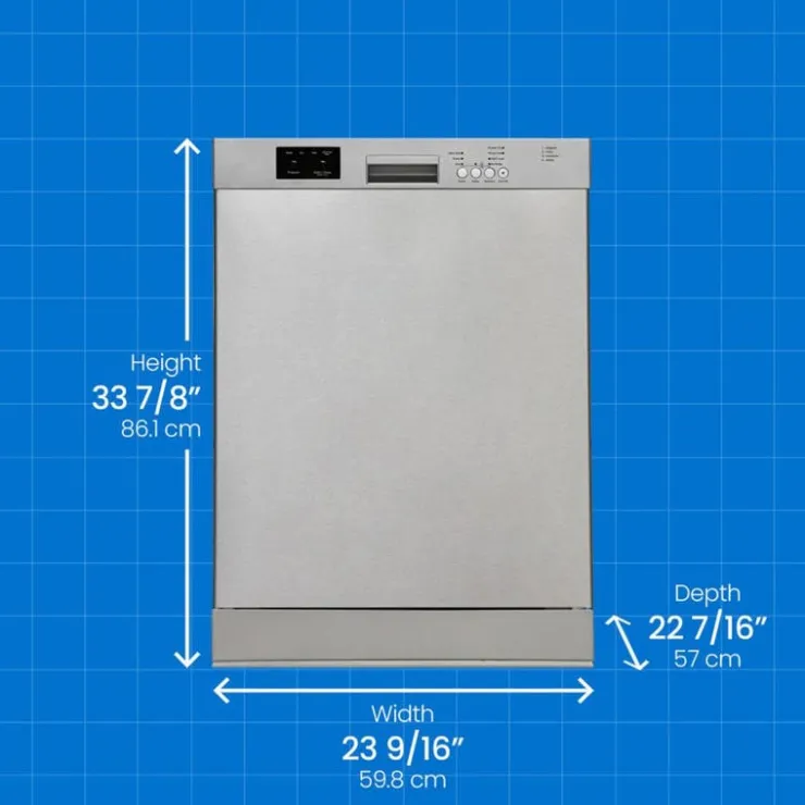 Danby Dishwasher Built-In 24" 51dB - DDW2400ESS Stainless Online