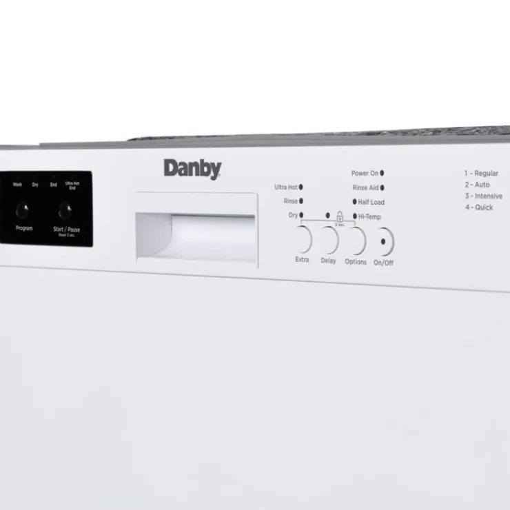 Danby Dishwasher Built-In 24" 51dB - DDW2400EW White Best