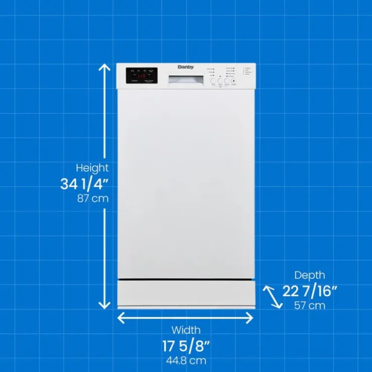 Danby Dishwasher Built-In 18" 51dB - DDW18D1EW White New