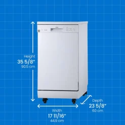 Danby Dishwasher Portable 18" 52dB - DDW1805EWP White Best