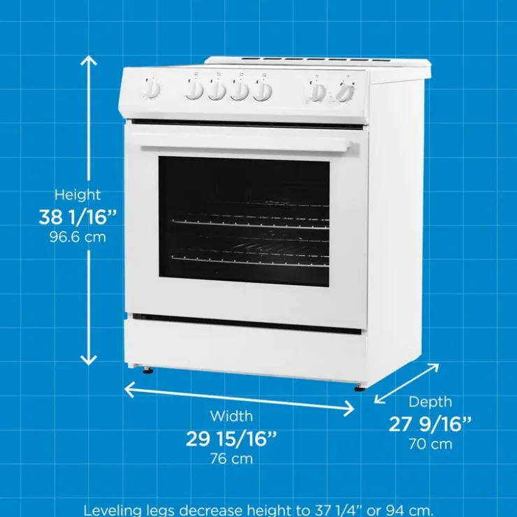 Danby Range 30" Electric Glass-Ceramic - DRRM300WC White